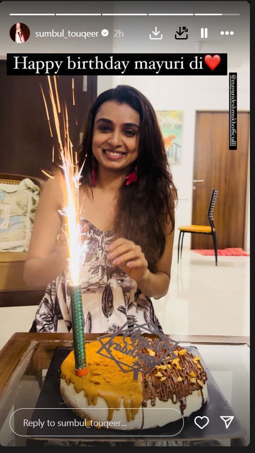 Sumbul Touqeer Brings Back Imlie Vibes; Celebrates Mayuri Deshmukh's Birthday In Style 916443