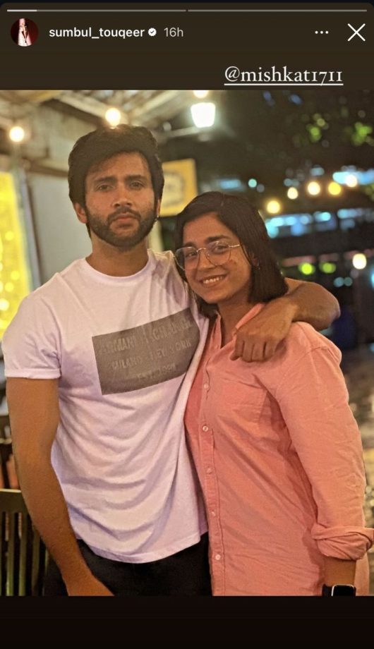 Sumbul Touqeer's Show 'Kavya- Ek Jazbaa, Ek Junoon' Turns One, Enjoys Quality Time With Mishkat Varma 919654