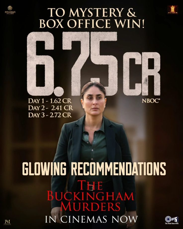 ‘The Buckingham Murders’ Breaks the Mold: A Thriller Triumphs at the Box Office During Festive Season! Collects impressive 6.75 NBOC for the weekend! 918027