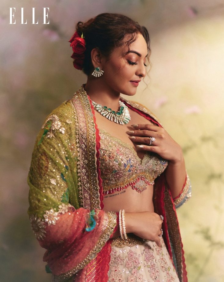 The Royal Bride: Sonakshi Sinha's Elle Wedding Book Cover Story 919837