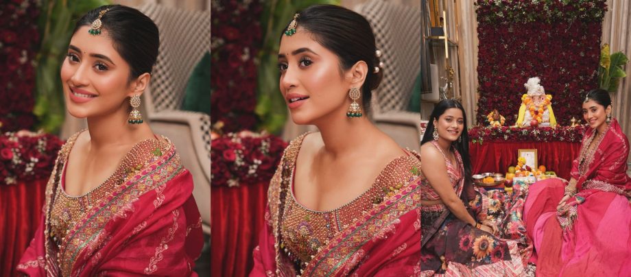 TV Stars Ankita Lokhande And Shivangi Joshi Gauri Ganpati Festival Celebration 917577