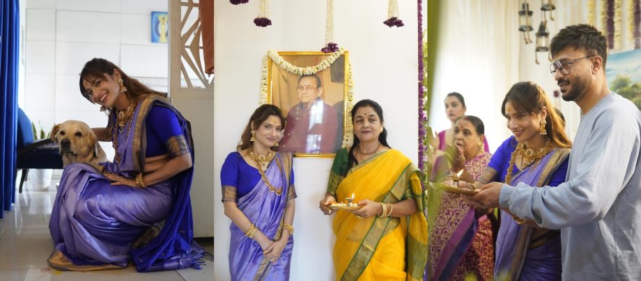 TV Stars Ankita Lokhande And Shivangi Joshi Gauri Ganpati Festival Celebration 917578