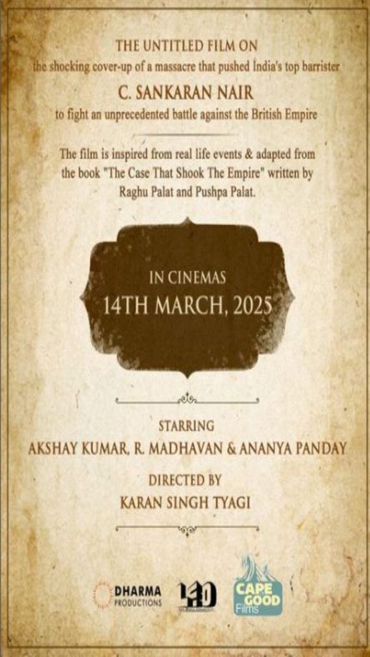 Akshay Kumar, R. Madhavan & Ananya Panday team up for Karan Johar's untitled production; release date announced 922322