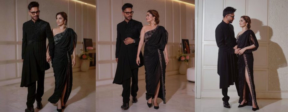 Ankita Lokhande and Vicky Jain Set Couple Goals in Twinning Black Outfits 923840