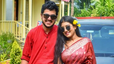 Aratrika Maiti and Arya Dasgupta Spark Romance Rumors with Vibrant Bijoya Celebration