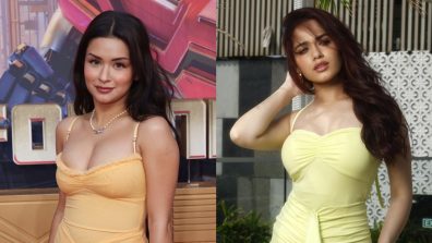 Avneet Kaur Vs. Jannat Zubair: Whose Yellow Front Ruffle Bodycon Dress Is Perfect For A Dinner Date?