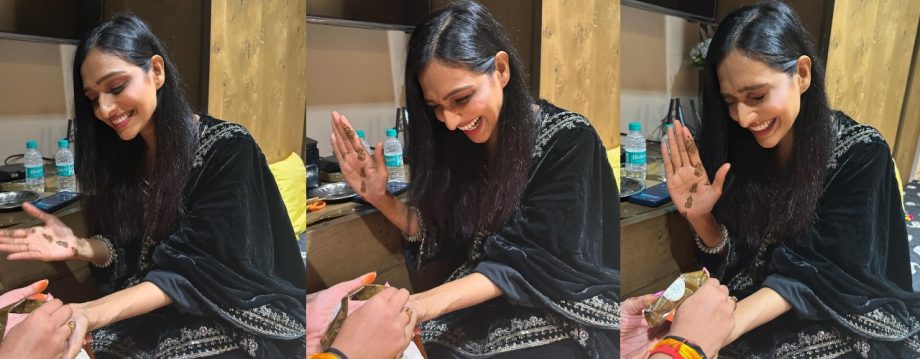Bhagya Lakshmi Actress Aishwarya Khare's Simple Mehendi Design Is Perfect Inspiration For Young Girls 922609