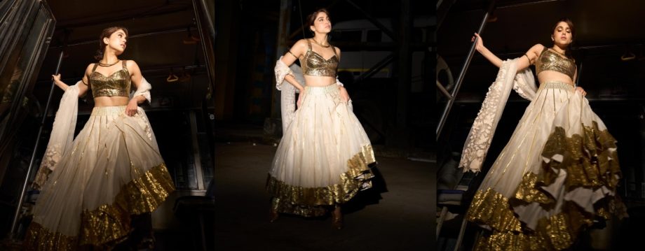 Bollywood Divas Nushrratt Bharuccha and Sharvari Wagh Dazzle in Stunning Lehengas at Festive Night 923609