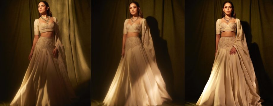 Bollywood Divas Nushrratt Bharuccha and Sharvari Wagh Dazzle in Stunning Lehengas at Festive Night 923610