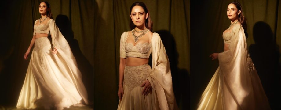 Bollywood Divas Nushrratt Bharuccha and Sharvari Wagh Dazzle in Stunning Lehengas at Festive Night 923611