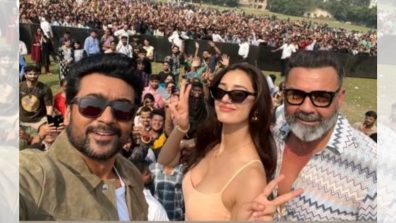 Disha Patani, Bobby Deol & Suriya have a gala time at an event in Delhi for ‘Kanguva’