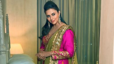 Divyanka Tripathi Dazzles in Festive Finery at Garba Event in Indore
