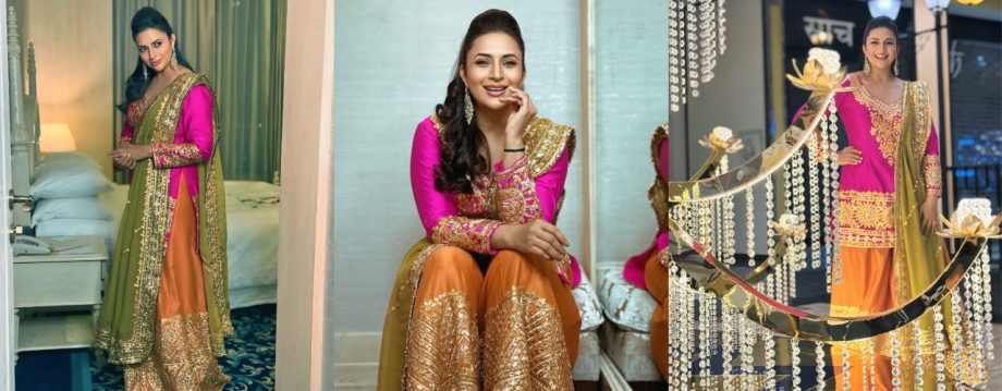 Divyanka Tripathi Dazzles in Festive Finery at Garba Event in Indore 921868