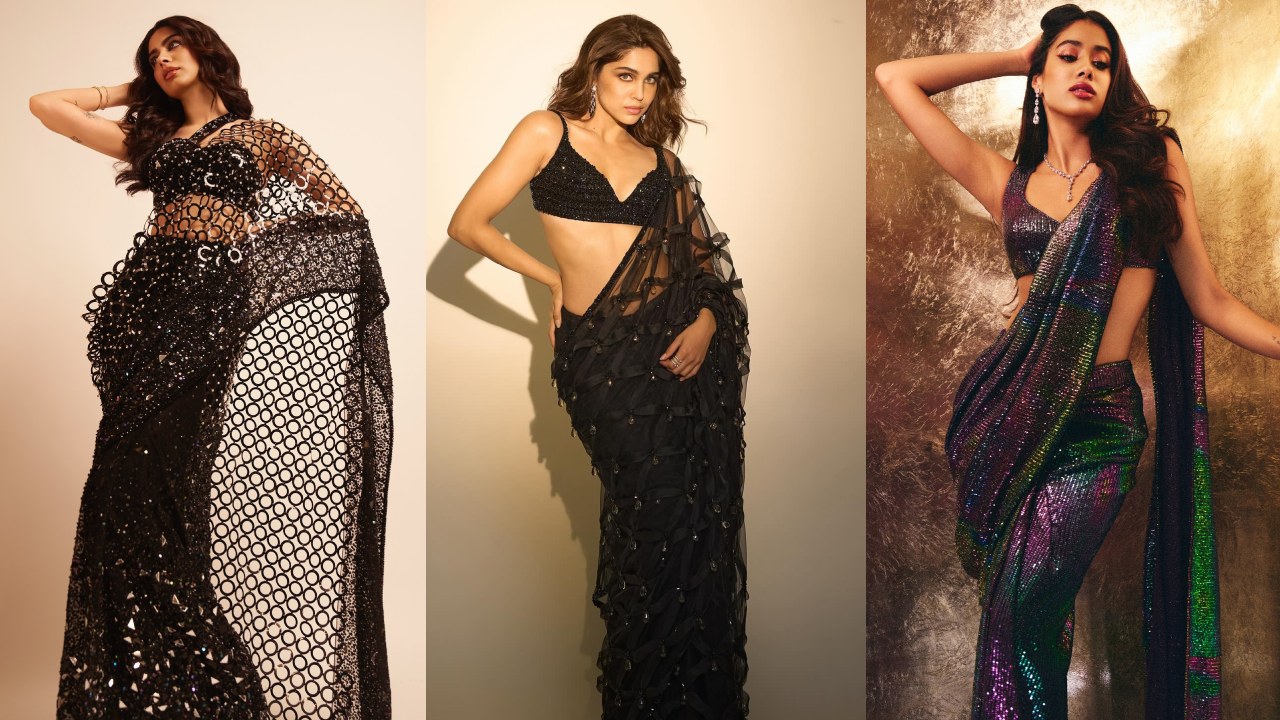 Diwali Glam: Janhvi Kapoor, Sharvari Wagh, Khushi Kapoor's Saree Game is On Point 923043