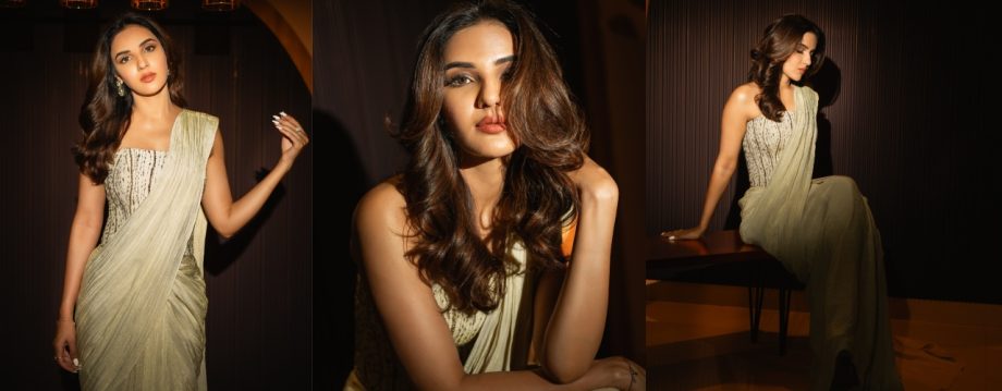 Diwali Glam: Jasmine Bhasin, Shivangi Joshi, and Tina Dutta Dazzle in Stunning Sarees 924174