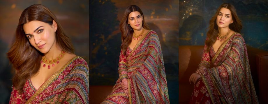 Fashion Battle: Katrina Kaif Vs Kriti Sanon: Who Is Serving 'Pathaka' Vibes In Embellished Red Saree? 920811