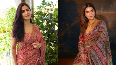 Fashion Battle: Katrina Kaif Vs Kriti Sanon: Who Is Serving ‘Pathaka’ Vibes In Embellished Red Saree?