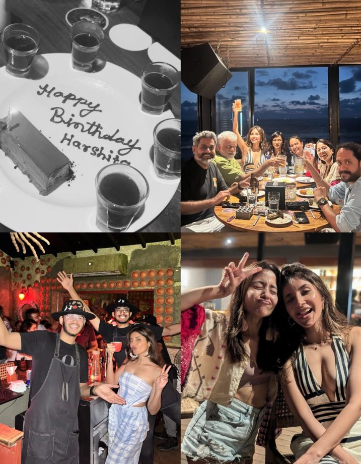 Harshita Gaur aka Dimpy from 'Mirzapur' celebrates with co-star Shweta Tripathi & director Gurmeet Singh 922181