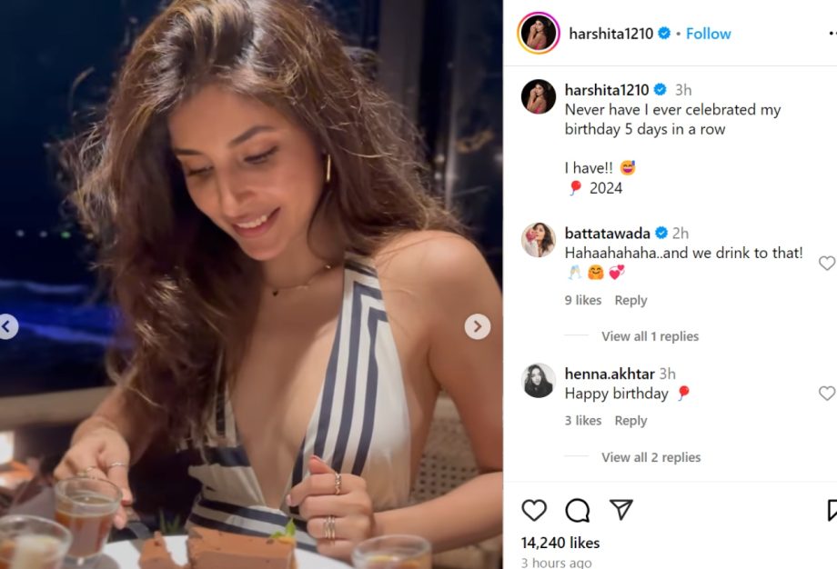 Harshita Gaur aka Dimpy from 'Mirzapur' celebrates with co-star Shweta Tripathi & director Gurmeet Singh 922182