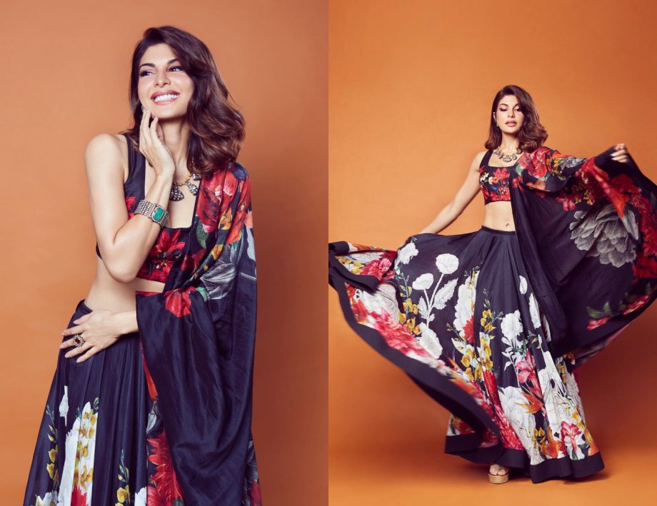 Here's looking at some really alluring attires of Jacqueliene Fernandez for this Diwali season! 923763