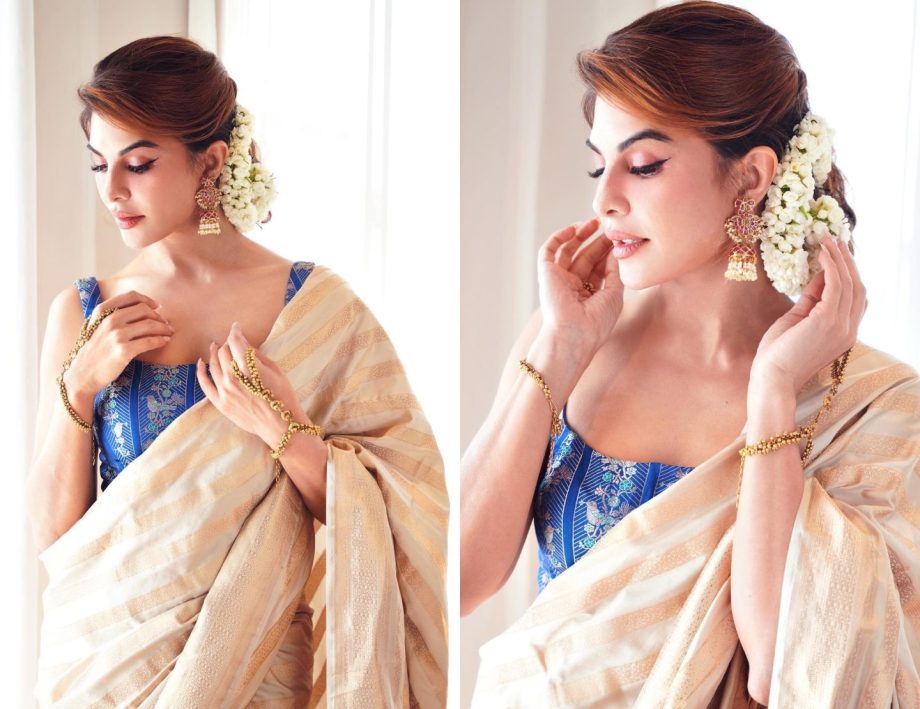 Here's looking at some really alluring attires of Jacqueliene Fernandez for this Diwali season! 923764