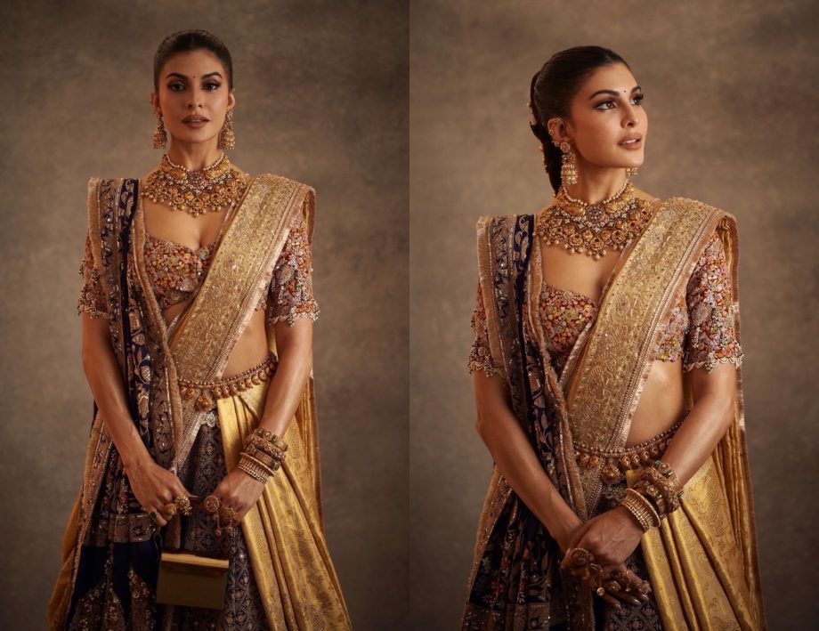 Here's looking at some really alluring attires of Jacqueliene Fernandez for this Diwali season! 923769