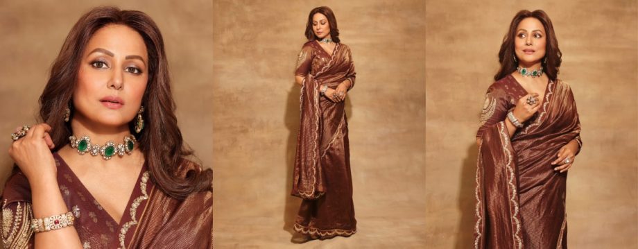 Hina Khan Vs. Genelia D'Souza: Whose Striped Tissue Saree Style Is Captivating? 921595