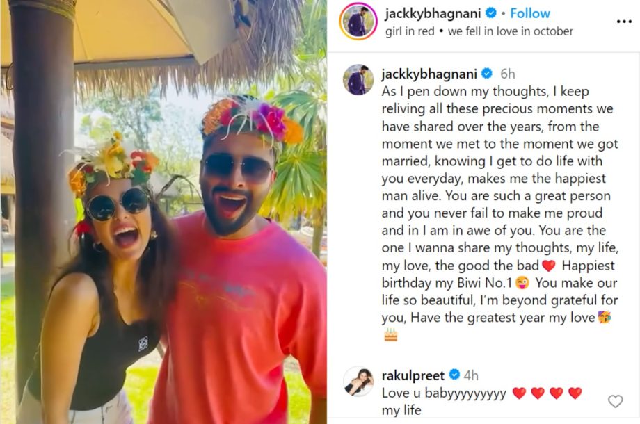 Jackky Bhagnani calls himself 'happiest man alive' as he wishes wife Rakul Preet Singh on her birthday 921381