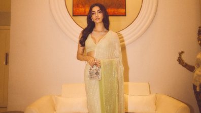 Khushi Kapoor Dazzles in Diwali-Perfect Saree: A Fusion of Tradition and Modern Flair