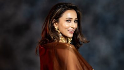 Mimi Chakraborty Stuns in Golden Brown Saree, Exudes Elegance and Glamour
