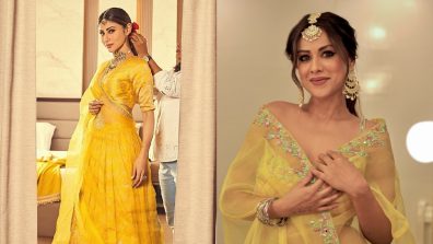 Navaratri Glam: Mouni Roy and Nia Sharma Shine in Yellow