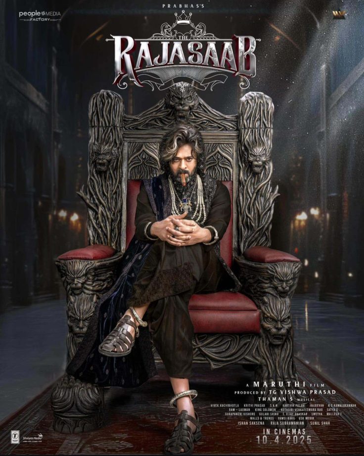 Prabhas Unveils Royal Look in 'The Raja Saab' Poster on His 45th Birthday 923089