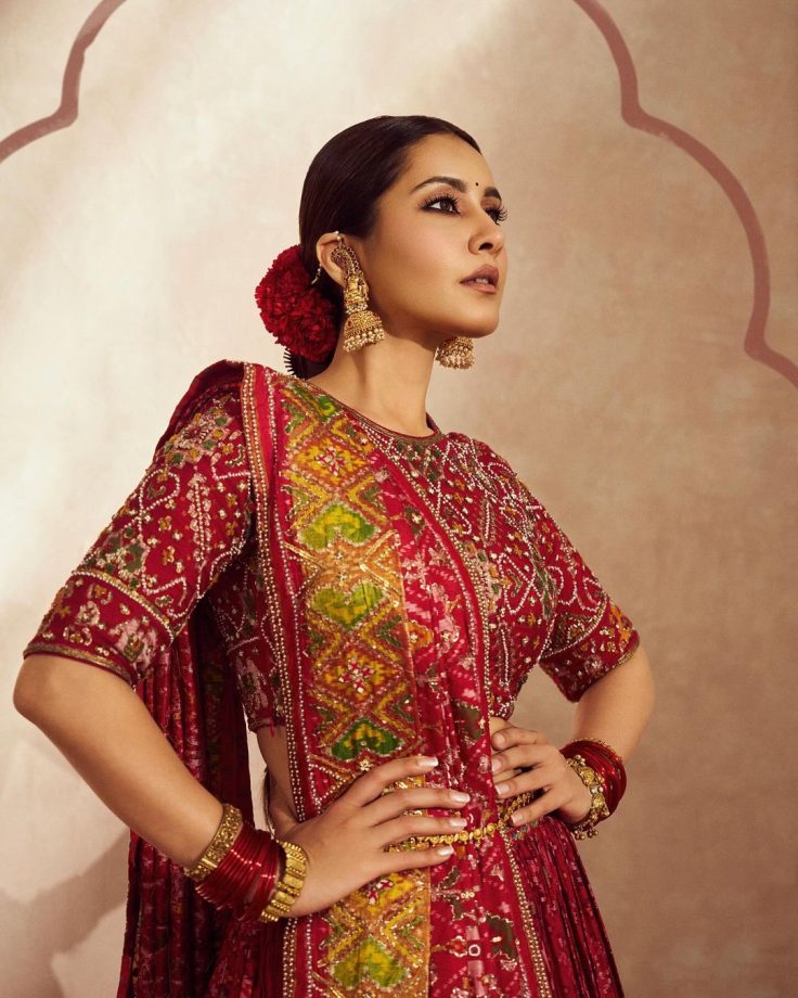 Reasons Raashi Khanna's Red Patola Lehenga Is A Showstopper In Fashion 921489