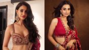 Red Saree Face-Off: Disha Patani and Meenakshi Chaudhary Stun in Festive Finery 924031