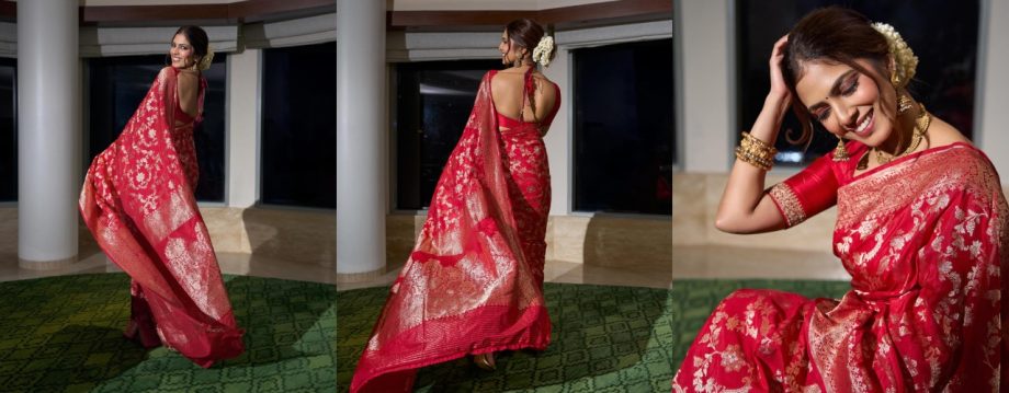 Sai Pallavi, Nayanthara & Malavika Mohanan's red saree looks to inspire your style for Durga Pooja 921501