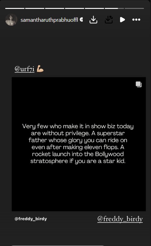 Samantha Ruth Prabhu Praises Urfi Javed, Calls Out Nepotism in Film Industry 921101