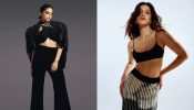 Sharvari Wagh And Shanaya Kapoor Are Dazzling Stars: Check Out Their Curvy Midriff Glam In Back Outfits
