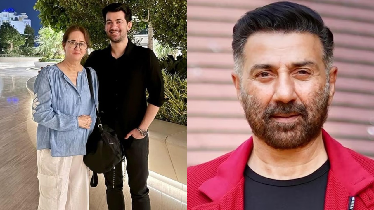 Sunny Deol reacts to rare appearance of wife, Pooja Deol with their son, Karan Deol 922099
