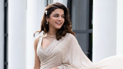 Wamiqa Gabbi Dazzles in Stunning Silver Saree for Navratri Celebration