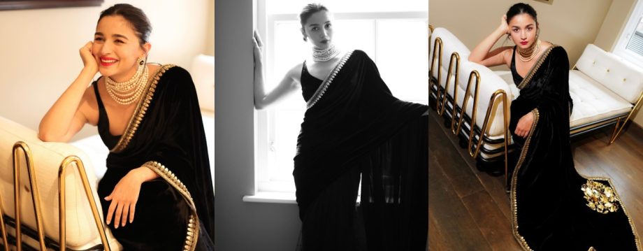 Who Wore It Better? Alia Bhatt's Black Saree v/s Triptii Dimri's Black Saree 921546