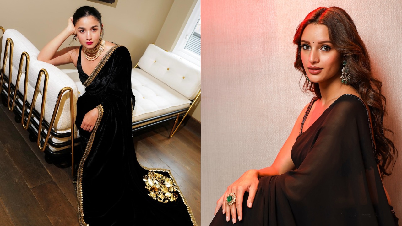 Who Wore It Better? Alia Bhatt's Black Saree v/s Triptii Dimri's Black Saree 921548