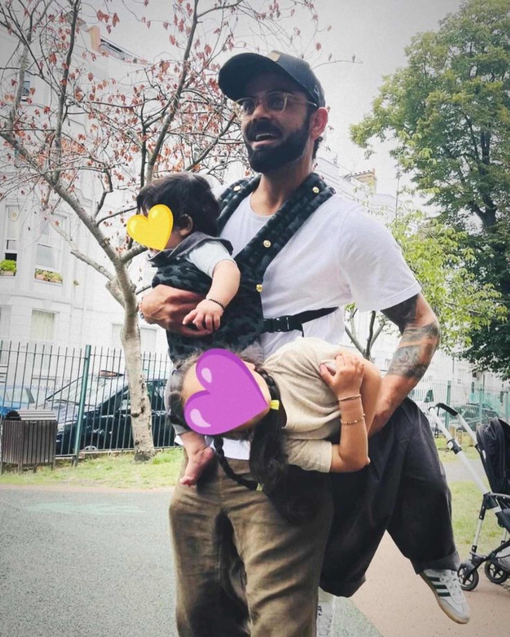 Anushka Sharma shares 1st image of son & daughter wishing husband, Virat Kohli 924668