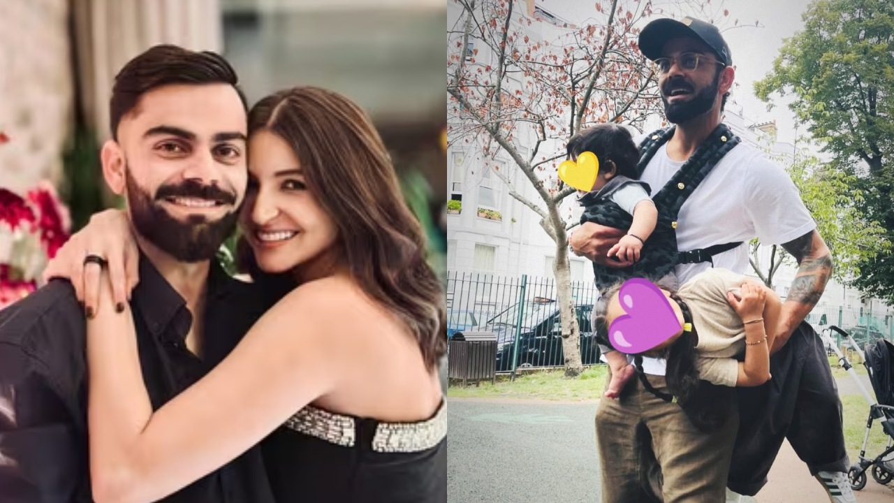 Anushka Sharma shares 1st image of son & daughter wishing husband, Virat Kohli 924665
