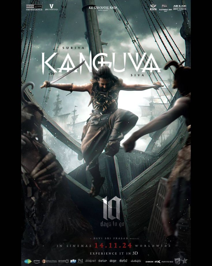Brace yourself to witness the history of valour and glory! Studio Green's Kanguva is just 10 days away from its release! 924560