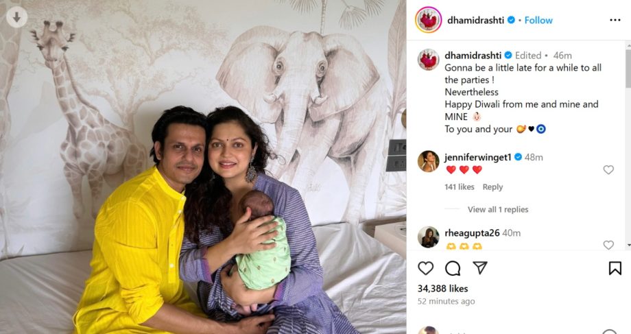 Cuteness Overloaded! Drashti Dhami Shares Perfect Family Picture, Poses With Daughter For The First Time 924481