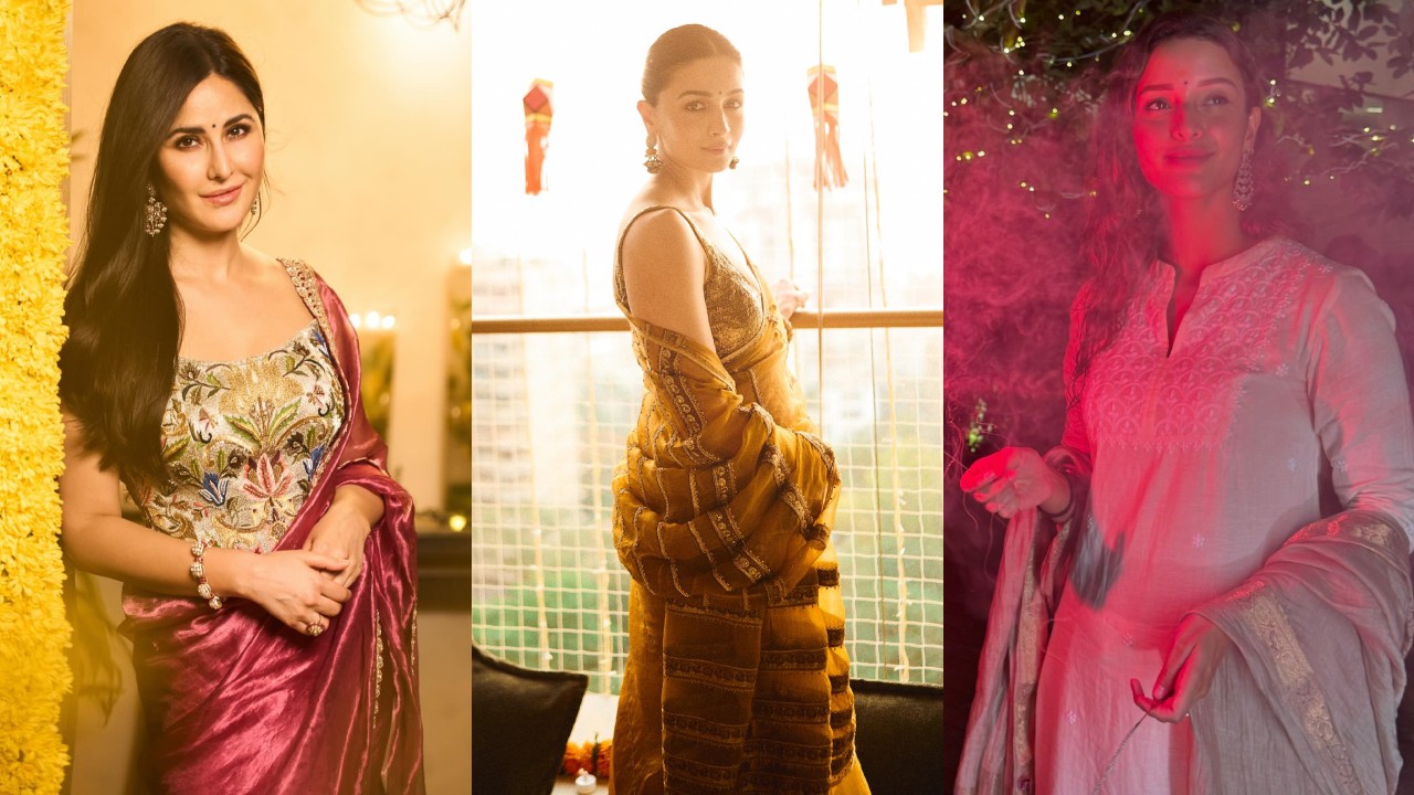 Diwali Fashion: How Bollywood Celebrities Like Katrina Kaif, Tripti Dimri, and Alia Bhatt Stole the Spotlight 924387