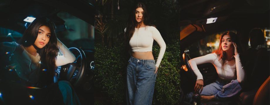 Durga Actress Pranali Rathod Perfectly Embodies Style In A Crop-top And High-waisted Denim 927586