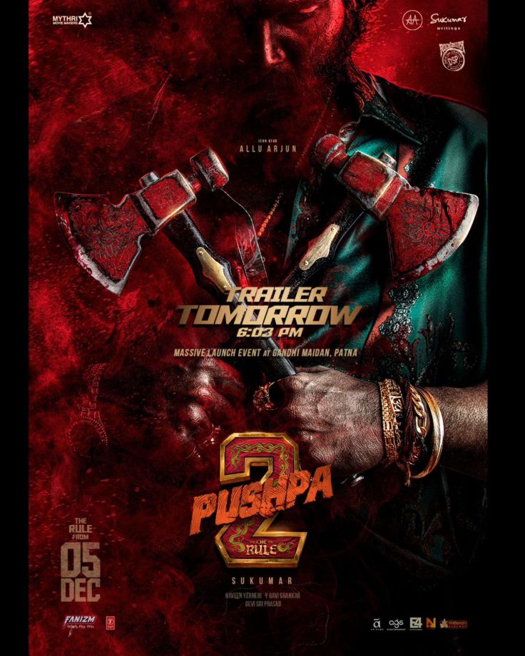 Fans trend #WhyPatna, expressing intrigue for the most anticipated, Allu Arjun's Pushpa 2: The Rule! Makers dropped an intriguing poster! 926151