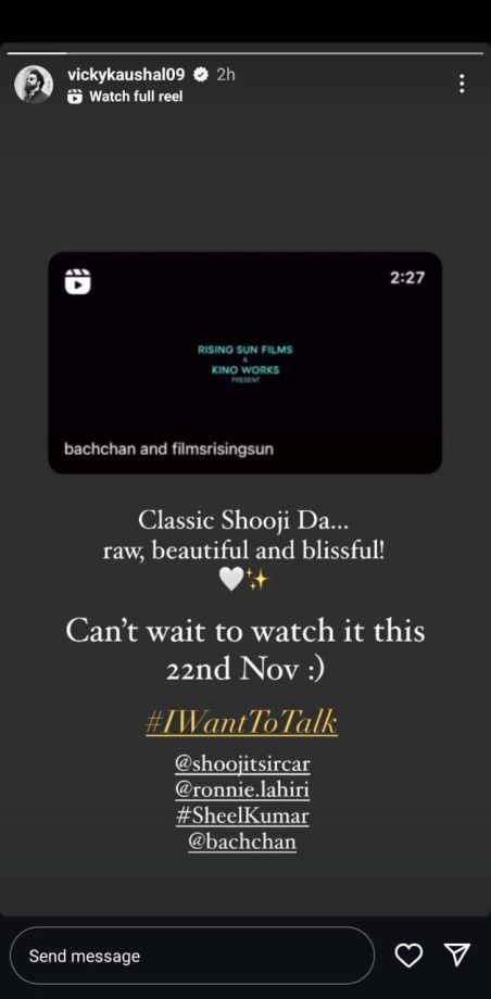 From Hrithik Roshan to Vicky Kaushal, celebrities praised Abhishek Bachchan's performance in the trailer of Shoojit Sircar's I Want To Talk! 924742