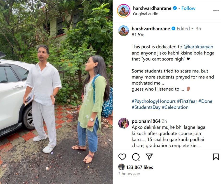 Harshvardhan Rane dedicates a post to Kartik Aaryan celebrating a huge feat 925965